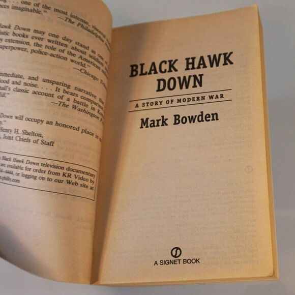 Black Hawk Down A Story of Modern War by Mark Bowden 2001 Paperback - Picture 5 of 8